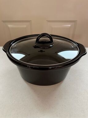 Crockpot Replacement Glass Covered Casserole Pot - 4-4.5 qt